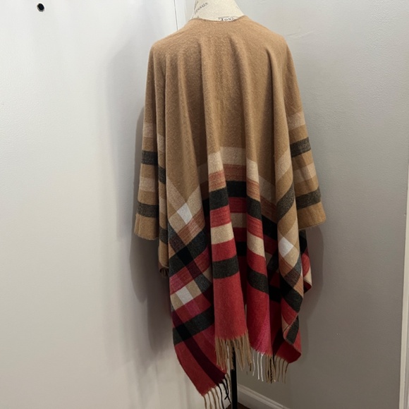 Women's Shawl Wraps Women Warm Poncho Cape Tassel Oversized Shawl Wraps for Fall - Picture 2 of 15